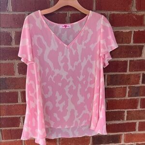 Buddy Love Light Pink Abstract top